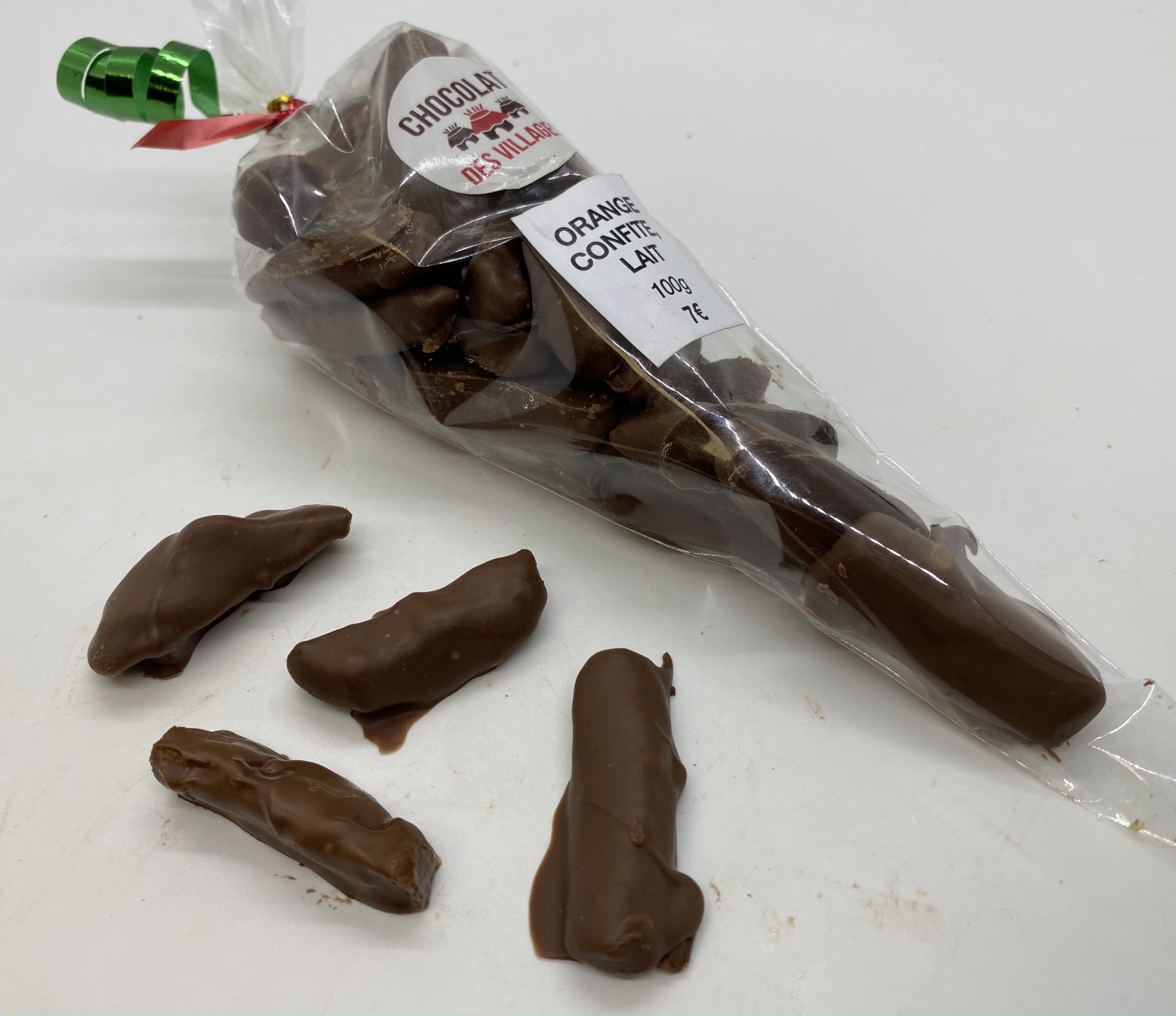 Cornet Orange Chocolat au Lait 100g