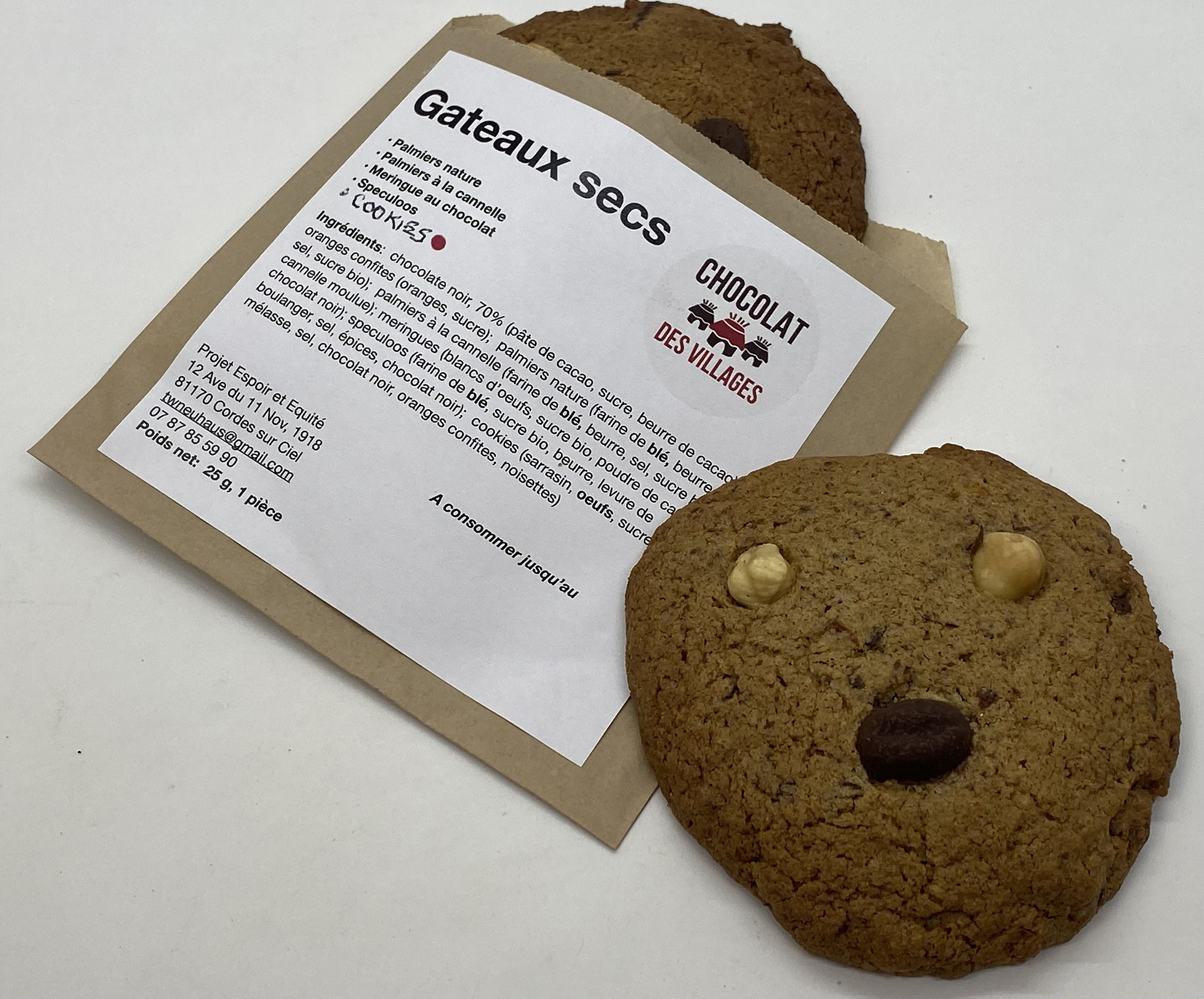 Cookie Chocolat Orange – Sans Gluten
