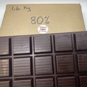 Chocolat en Gros 80% – Bloc Artisanal