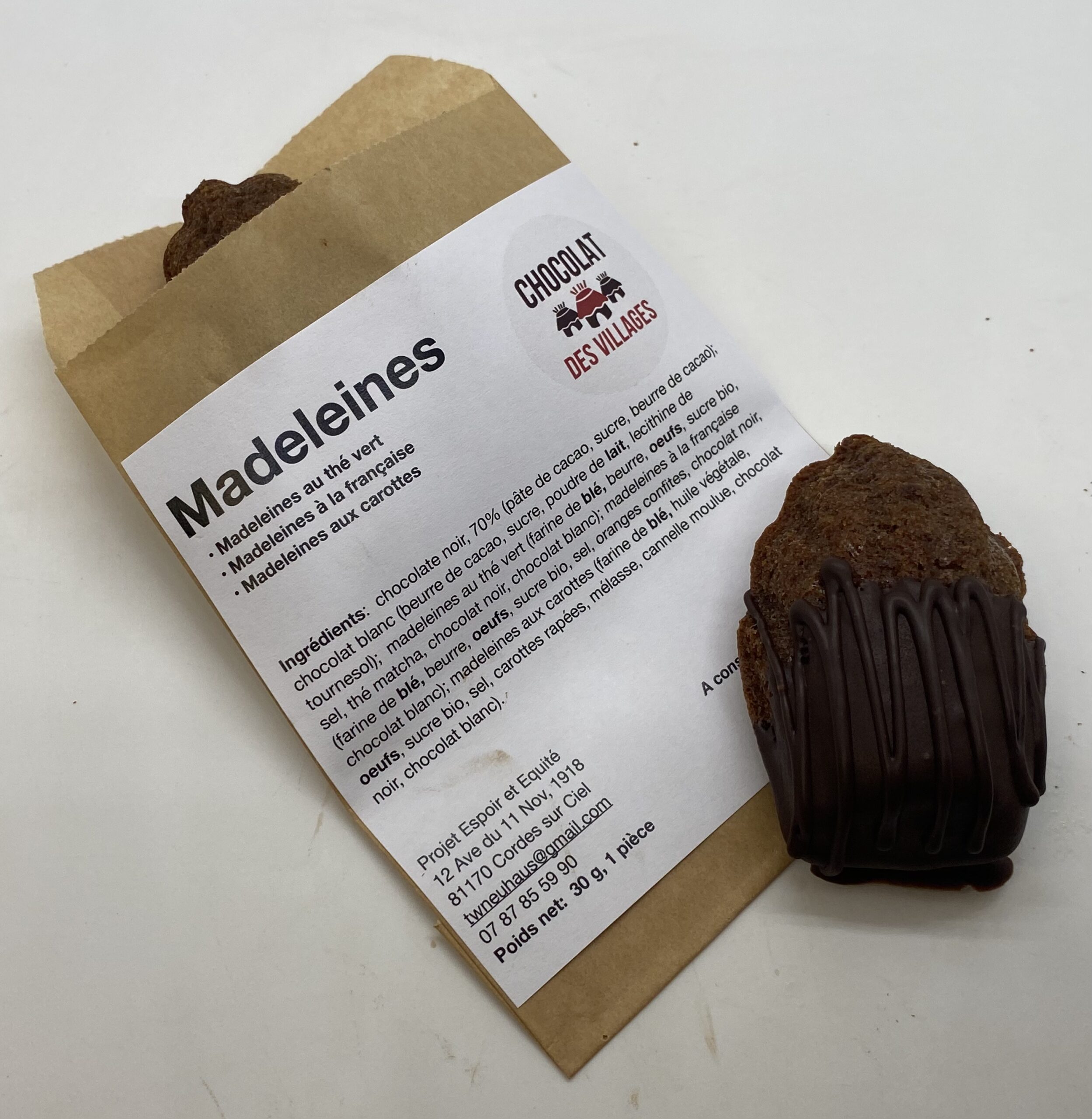 Madeleine au Chocolat