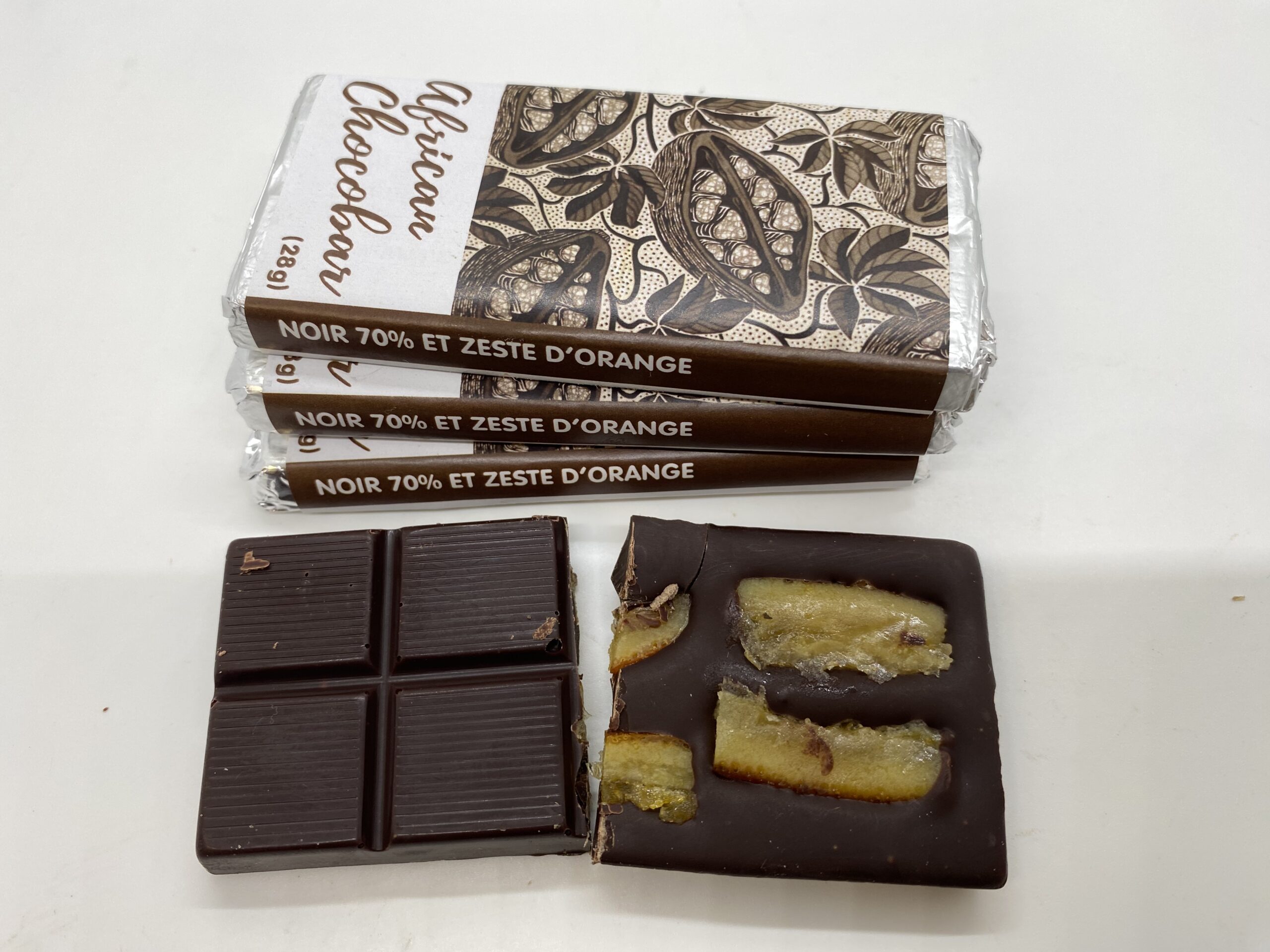 Tablette Chocolat Noir à l'Orange