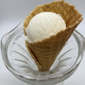 Glace à la Vanille, Cornet et Boule