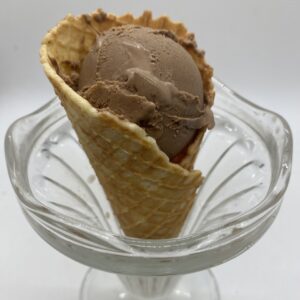 Glace au Chocolat, Cornet et Boule