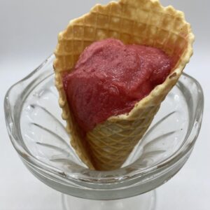 Framboise Sorbet, Cornet et Boule