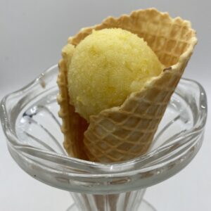 Orange Sorbet, Cornet et Boule