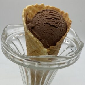 Chocolat Sorbet, Cornet et Boule